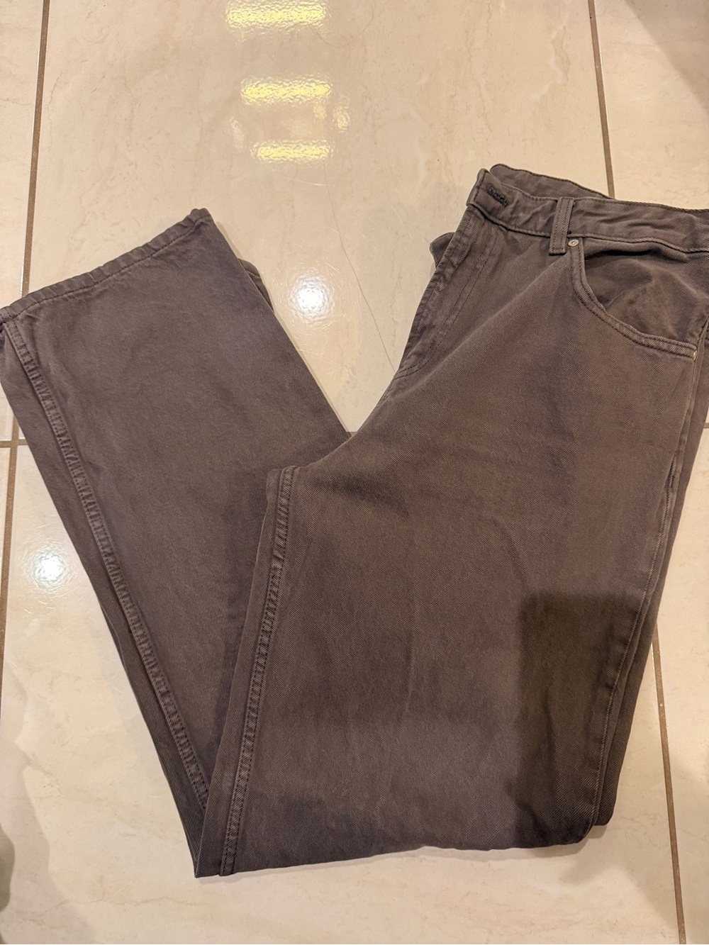 Mango brown denim
